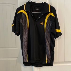 Fila shirt 👕 sz M Yellow & Black